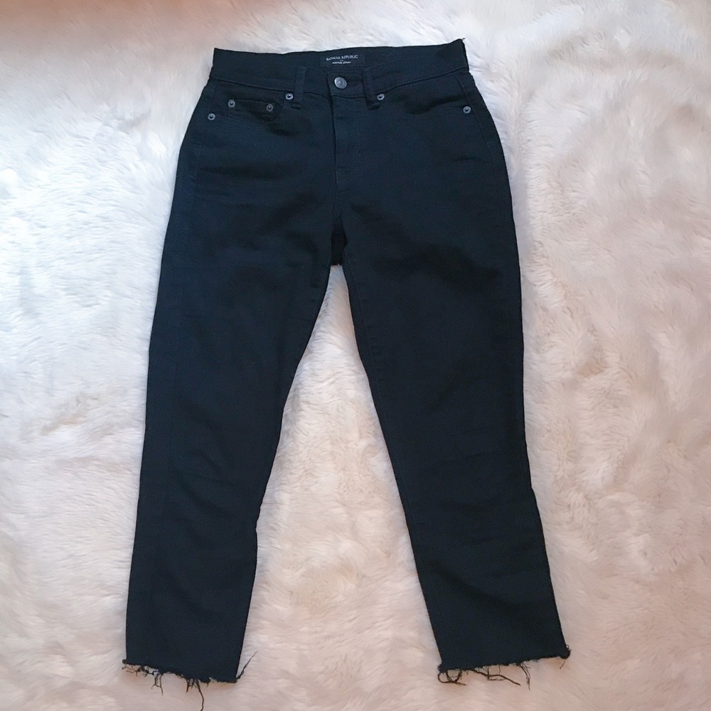 Banana Republic high rise cropped jeans